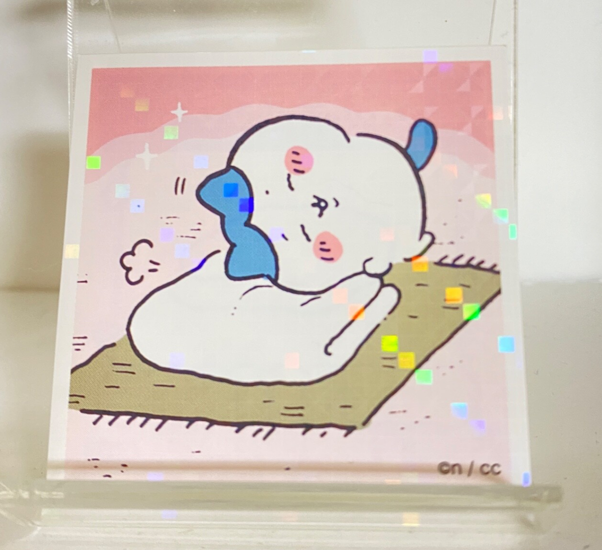 Hachiware No.65 Chiikawa Sticker Rare Japanese Ofuton Smile From