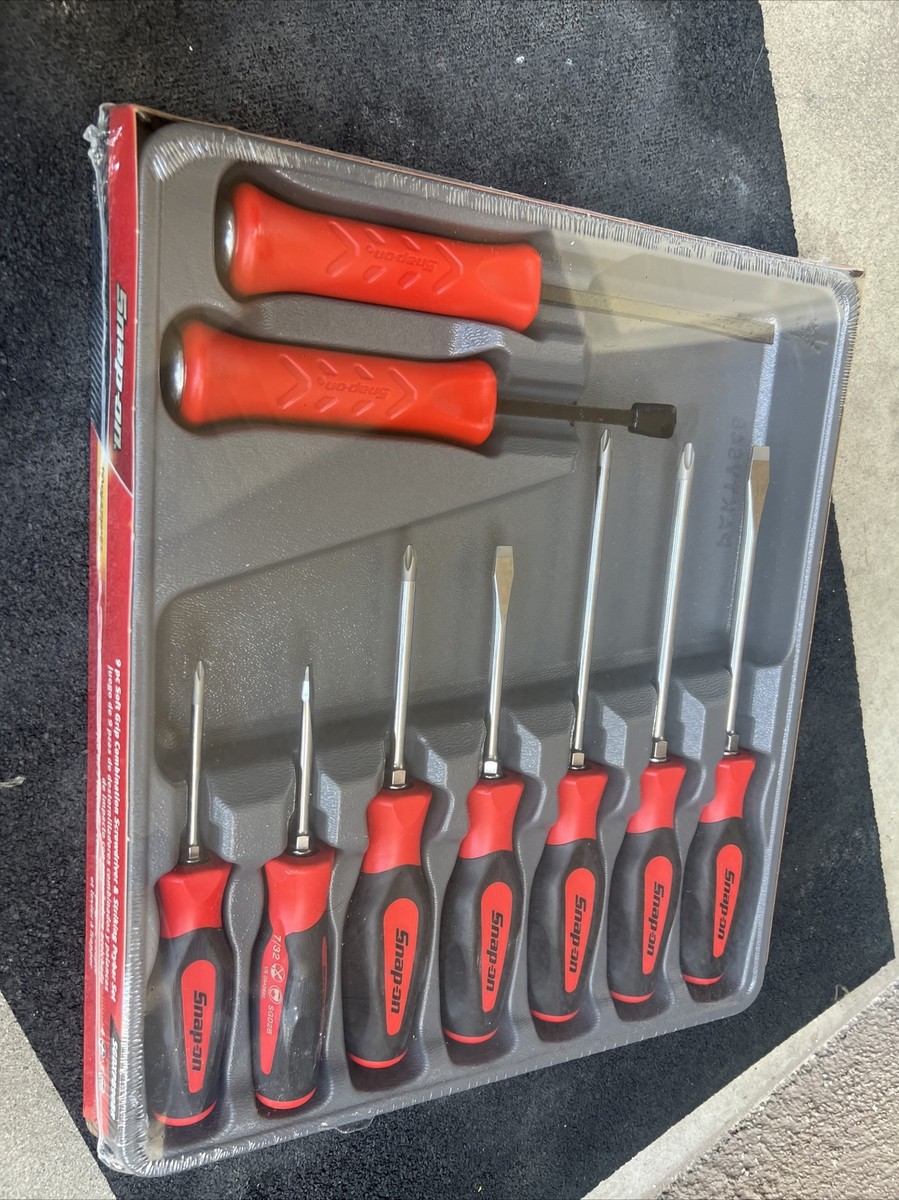 For Snap On New SGDXPB90Br Red Sealed 7 Pc Screwdriver set & 2 Pry