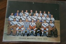 1971-72 Omaha Knights Hockey Team Photo Christmas Card See Pics Rare