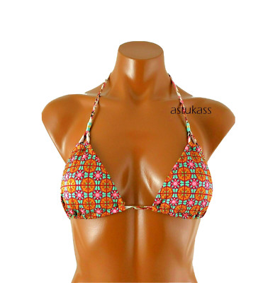 Victoria's Secret The Triangle  shimmer bikini top sz M