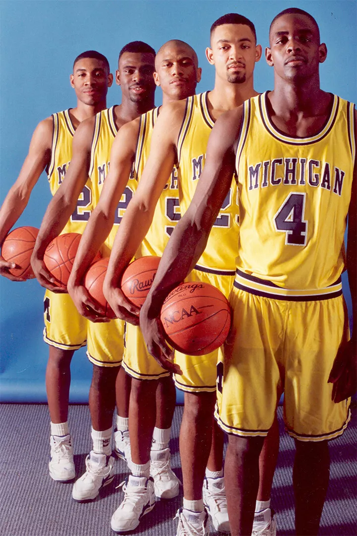 Michigan Fab Five Basketball Team Stars Wall Art Home Decor - POSTER 20x30