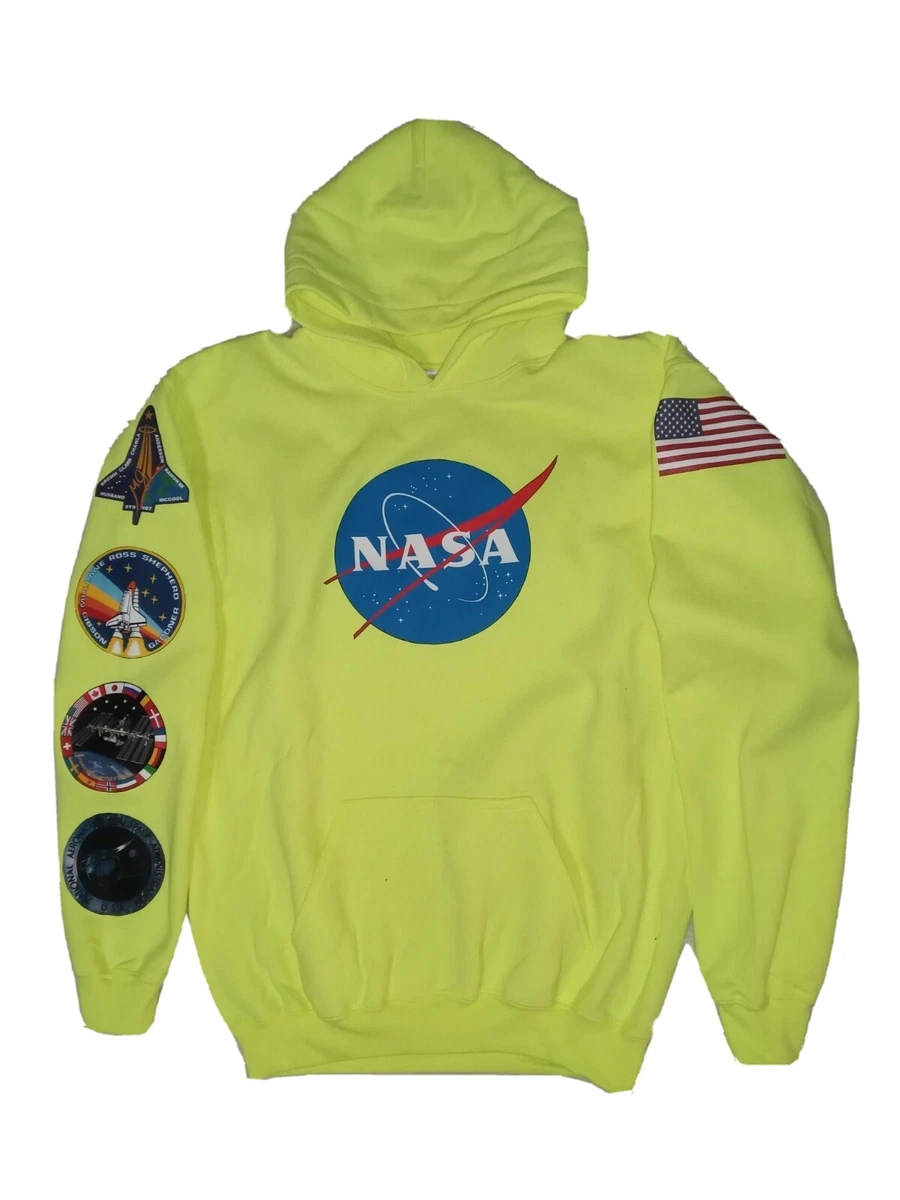 New Youth XL NASA hoodie. Neon yellow | eBay