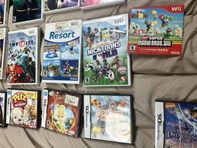 Nintendo DS / Nintendo Wii Video Game Lot 15 Original Cases/game Manual Bundle