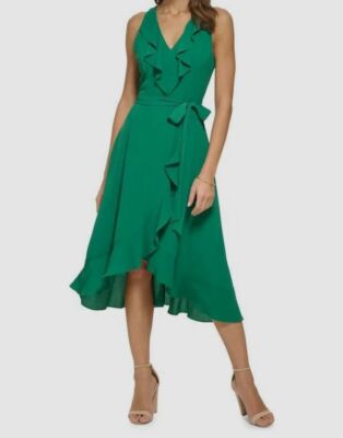 kensie green dress Kensie Womens Lace Sequined Cocktail And Party Dress Green 8