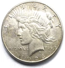 1926 S $1 Peace Silver One Dollar US San Francisco AU VAM 4 Extra Berry