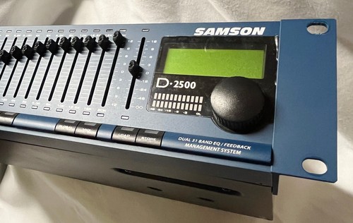 Samson D-2500 Dual 31-Band Equalizer Feedback Management System Pro Rack Unit EQ - Bild 4 von 7