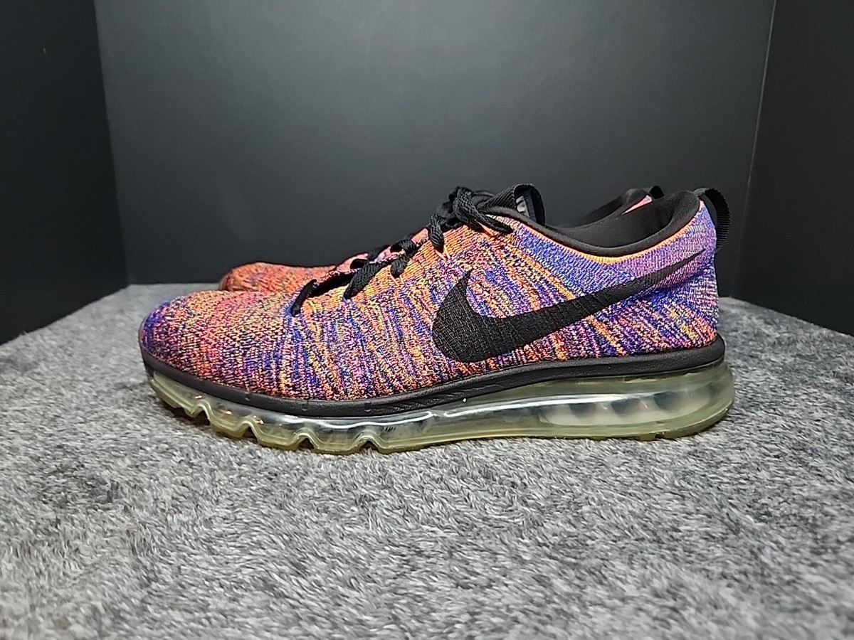 Nike Flyknit Running Shoes in Brown, Orange & Blue NIKE Free 4.0 Flyknit Orange/Blue Ladies | Mercari main image 4
