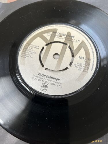 Peter Frampton Show Me The Way/The Crying Clown A&M Promo vinyl 7 record single - Picture 2 of 4