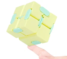 Infinity Cube - Fidget -  Macaroon Yellow & Green - WUQID