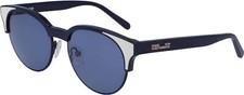 Women's 175 Diane Von Furstenberg DVF854S Johana Navy Designer Sunglasses NWT