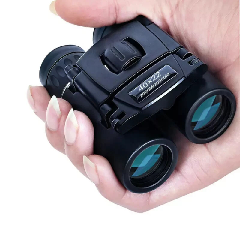 Mini jumelles HD 40x22 de poche pour observation longue portée 2000m noire