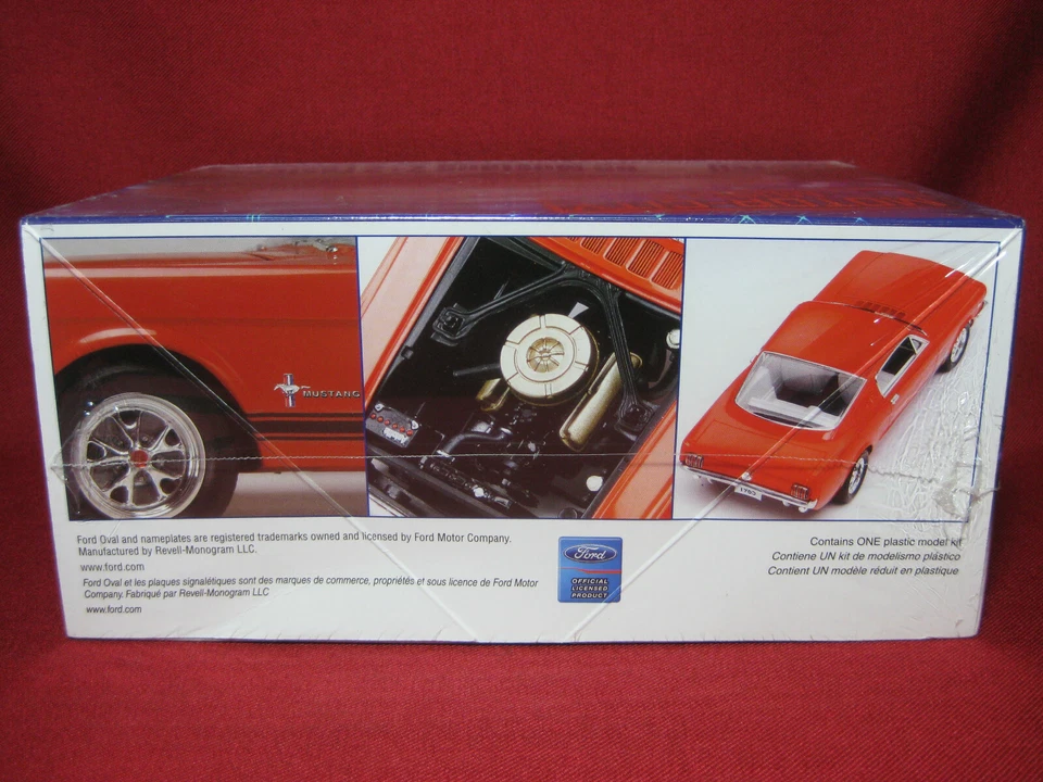 1965 Ford Mustang 2+2 Fastback Muscle Car Revell-Monogram 1:24 Scale Model Kit - Image 2 of 4