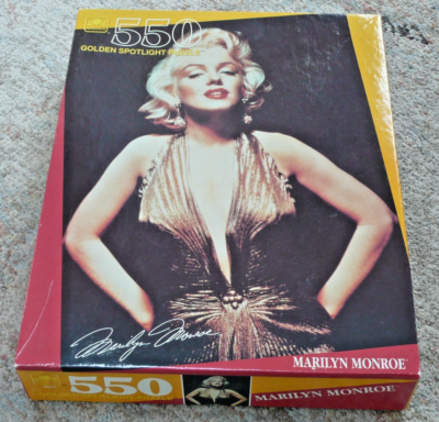 Sealed Marilyn Monroe Golden brand 550 Pc Golden Spotlight Puzzle