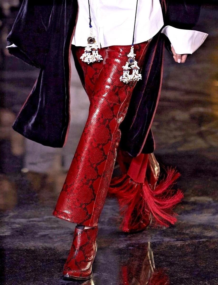 Leather snake pants 2025