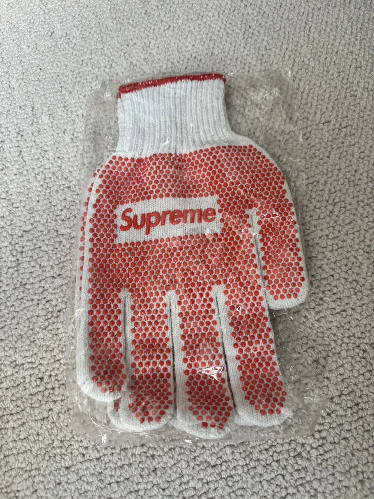 SS18 Supreme Grip gants de travail boîte blanche logo neuf gant de jardin flambant neuf