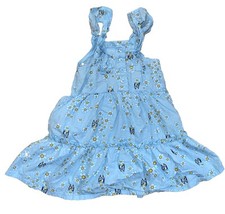 Bluey Daisy Dress Blue Sleeveless  Toddler Girls Size 4T