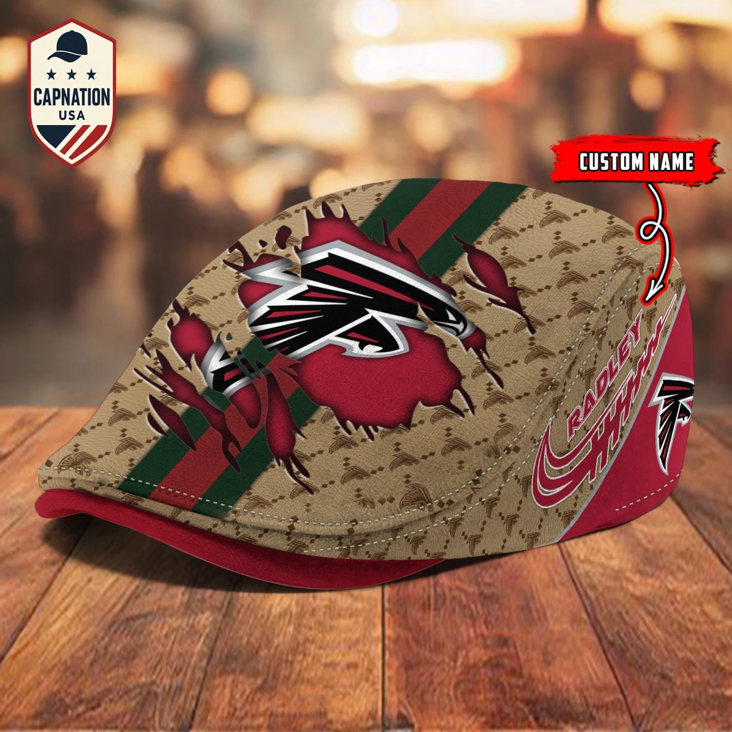 Atlanta-Falcons Jeff Cap football Newsboy Cap Golf Cap Driving Gift for Men