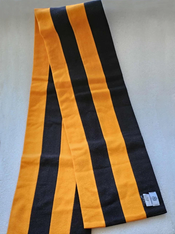 J. Prensa Nueva Bufanda Silenciadora de Lana Vintage Universidad de Princeton Negra/Naranja Foto 2 de 4