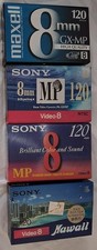 4 8mm Video Cassette Tape Lot - Maxell GX-MP Sony MP 120 - Sealed