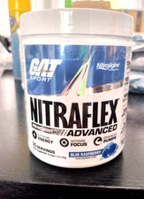 Nitraflex Pre Workout Supplement Blue Raspberry 30 Servings 09/28 - Nitrosigine