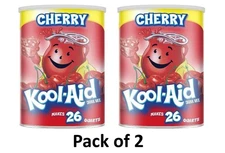 Kool-Aid Sugar-Sweetened Cherry Artificially Flavored Powdered Soft Drink Mix, 6