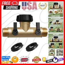 Versatile High Flow Garden Hose Splitter - Corrosion Resistant with Valves