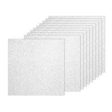 20Sheets Silver Glitter Cardstock, 12x12In Glitter Paper Sparkly