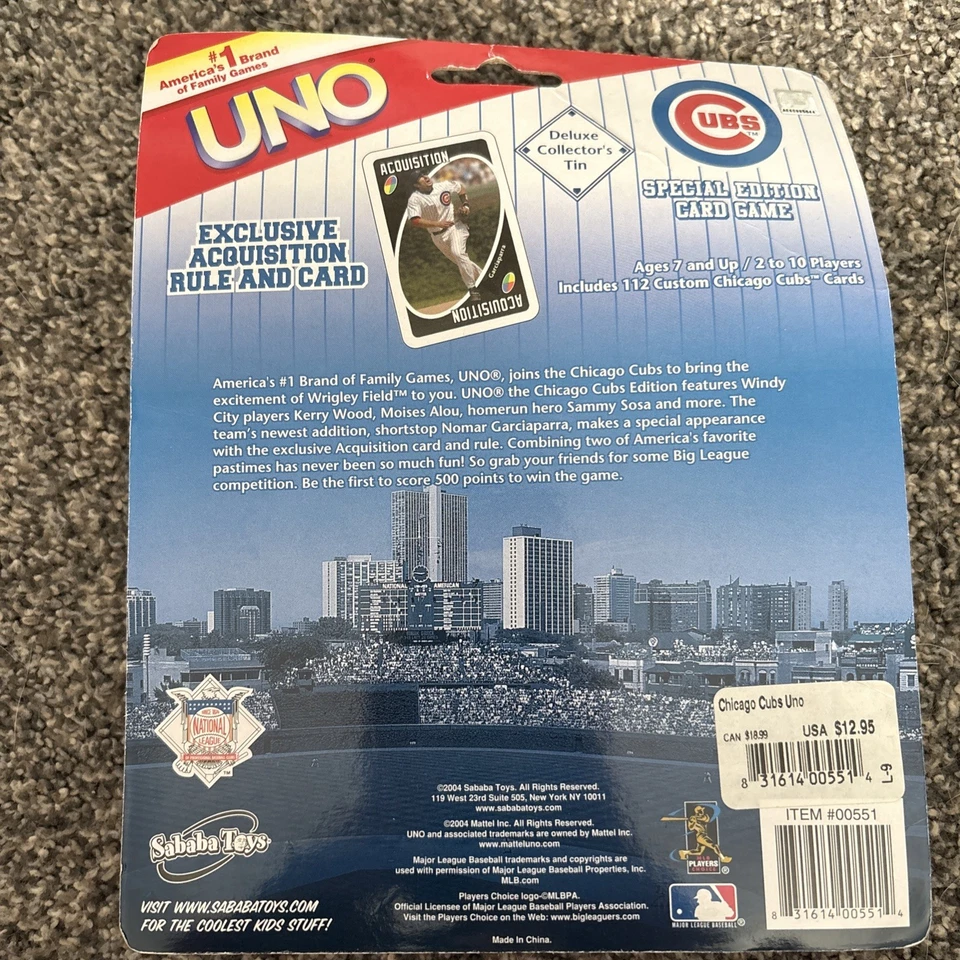 2004 UNO Chicago Cubs Special Edition Card Game. NEW. SEALED. - Image 2 of 3