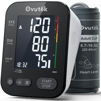 Monitors for Home Use, Automatic Digital Cuff with Large Cuff, 2 Users x 120 ...