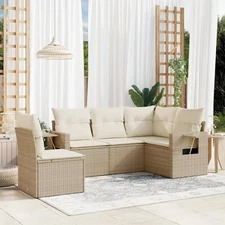 Garden Sofa Set Beige