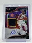 DE'ANDRE HUNTER 2021-22 SELECT X-FACTOR PATCH PURPLE PRIZM AUTO /49 Q4743