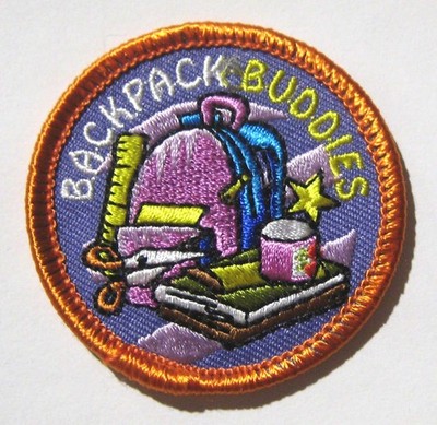 Girl Boy Scout Guide BACKPACK BUDDIES - FUN PATCH Food Insecurity Help Badge
