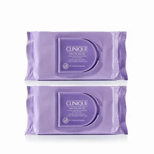 ❗50% OFF❗TWO PCS CLINIQUE TAKE THE DAY OFF MICELLAR CLEANSING TOWELETTES 50CT