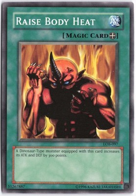 Yugioh - Raise Body Heat LOB-097 Unlimited - The Legend of Blue Eyes White Drago