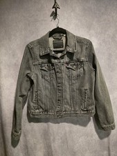 Levi's Youth Black Wash Denim Trucker Jean Jacket Black Tag Size XL