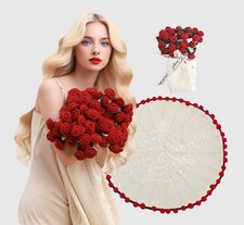 PHQMPSGYOK 43 inches x 43 inches, 43 Inches Rose Flower Bouquet Blanket