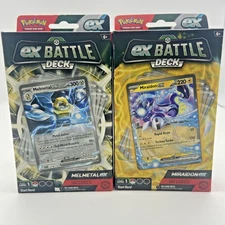 LOT OF 2 Pokémon TCG Miraidon ex & Melmetal ex Battle Decks SEALED NEW