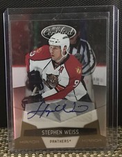 2010-11 Panini Certified Stephen Weiss Mirror Gold Auto #63  /25
