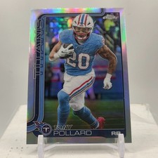 2025 Topps Chrome Football Tony Pollard Titans Refractor 