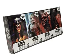 Star Wars Puzzle 4-Pack • 4 x 1000 Pieces • Collector Set • New & Sealed
