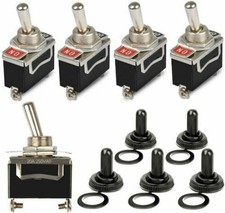 5 toggle switch SPST 12V 24V 250V Volt 15A ON OFF Flick Auto Car Boat 2-pole US