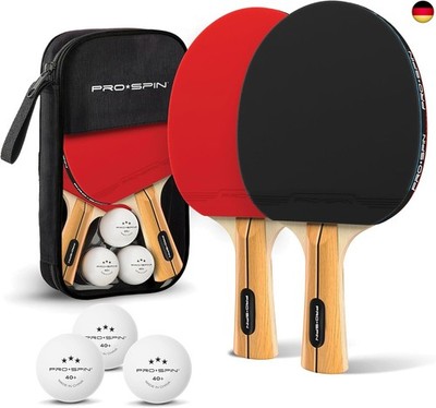 PRO-SPIN Tischtennisschläger ? Hochleistungs-Tischtennis Set | Premium 