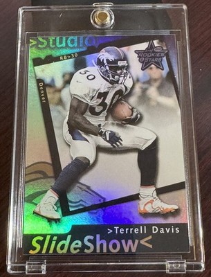 RARE 2000 TERRELL DAVIS LEAF ROOKIES & STARS SLIDESHOW STUDIO  (#10/25)