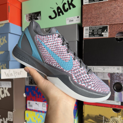 Nike Kobe 6 Protro 3D Gray/Blue/Red Animal Print Low Top 109902-002