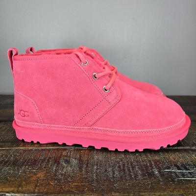 UGG Neumel Womens Size 7 Fuzzy Warm Chukka Boots Shoes Slippers Pink