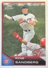 2011 Topps Lineage Cloth Stickers #TCS48 Ryne Sandberg - Chicago Cubs