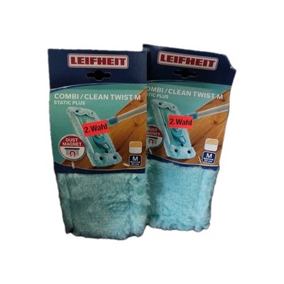 Leifheit 55330 Wischbezug CLEAN TWIST static plus 2er SET 33 cm - 2 Wahl #