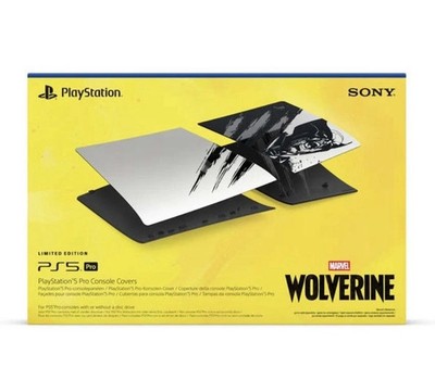 Marvels Wolverine Console Cover PS5 Pro Adamantium Silver Rare Pre Order   