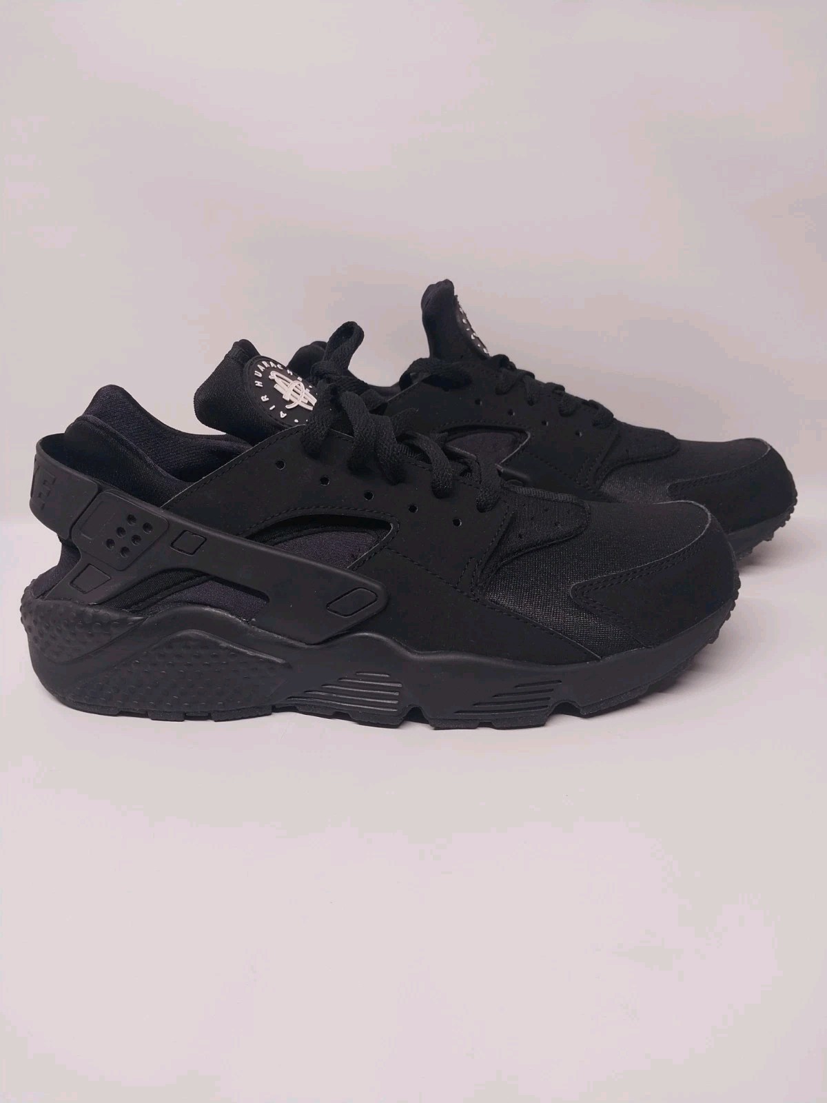 SAOLA Nike Air Huarache Uomo Taglia 10 Triple Nero Sneakers Sportive Casual 318429 003