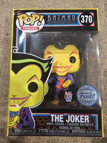 Funko Pop! Vinyl: DC Universe - The Joker (Black Light Glow) - Damaged